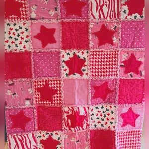 Crib, Child, Toddler Quilt Handmade Soft And Warm Rag Quilt